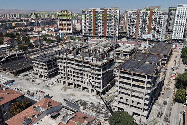 Kayseri'de Sahabiye Kentsel Dönüşüm Projesi'nde çalışmalar yüzde 45'e ulaştı Kayseri'de Sahabiye Kentsel Dönüşüm Projesi'nde çalışmalar yüzde 45'e ulaştı