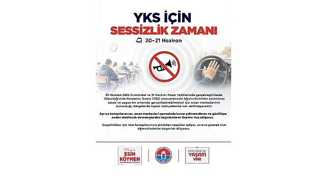 Maltepe Belediyesi'nden YKS için sessizlik önlemi