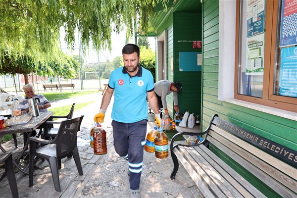 Pamukkale'de atık yağ toplama kampanyası 