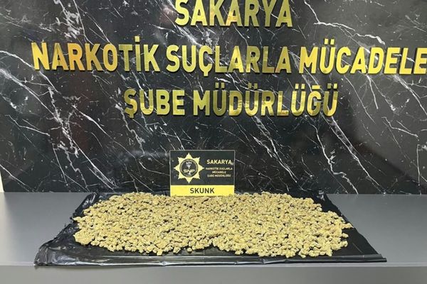 Sakarya’da 950 gram skunk ele geçirildi