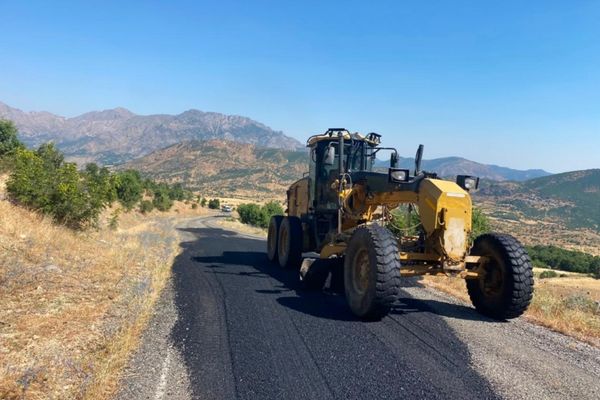 Sason’da grup köy yolunda bakım çalışması tamamlandı