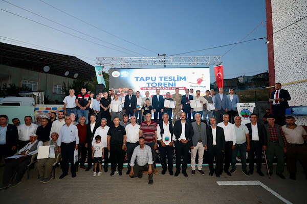 Siirt’te 34 yıllık mülkiyet sorunu çözüme kavuşturuldu