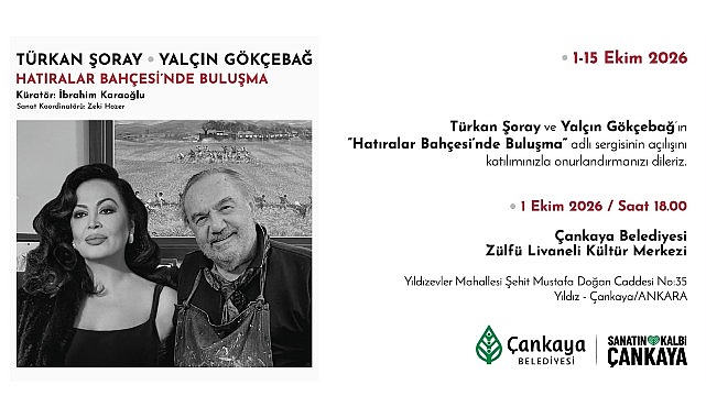 Türkan Şoray “Hatıralar Bahçesinde Buluşma" Sergisi ile Çankaya'da
