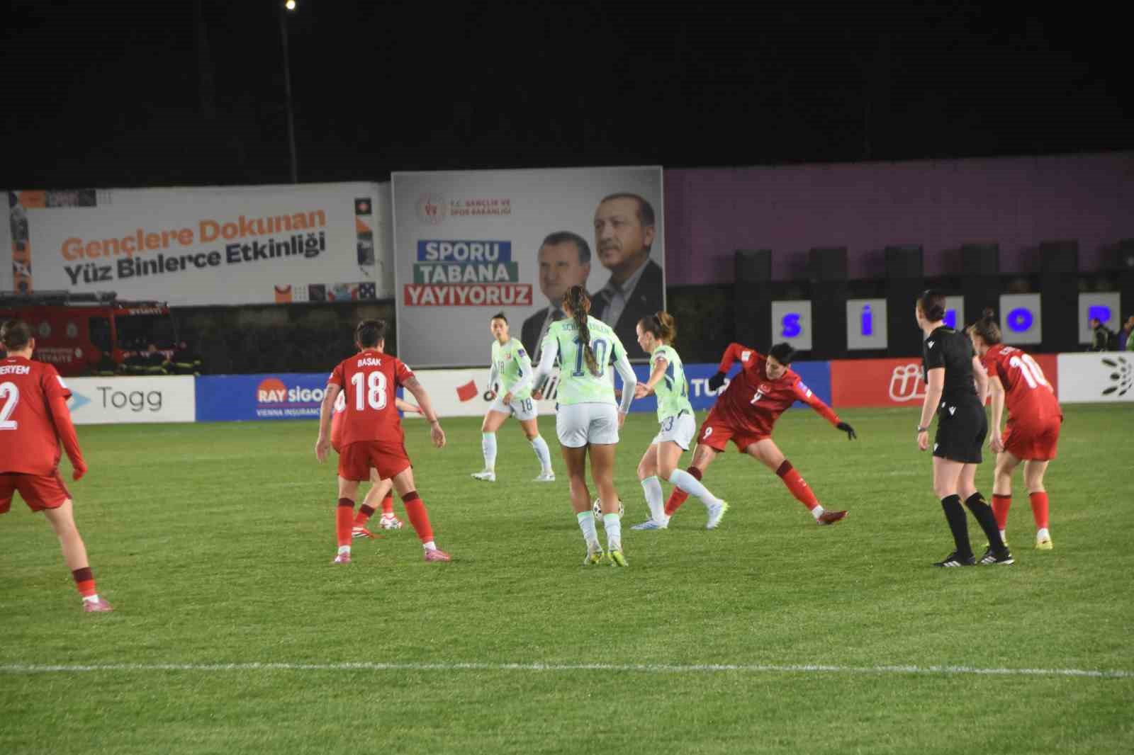 2027 FIFA Kadınlar Dünya Kupası Avrupa Elemeleri: Türkiye: 0 - İsviçre: 0 (İlk yarı)
