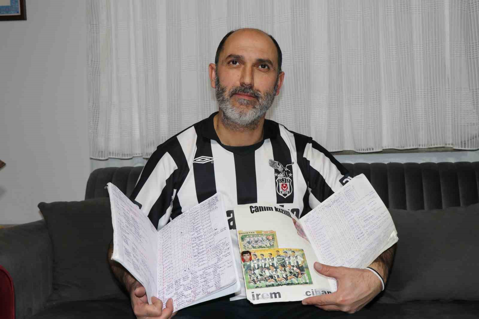 25 yıldır Beşiktaş’ın her maçını tek tek not ediyor
25 yıldır Beşiktaş’ın her maçını tek tek not ediyor