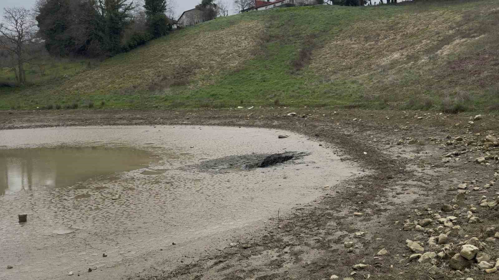 46 yıl sonra ortaya çıktı: Gölet çöktü, su yer altından başka noktadan çıktı

