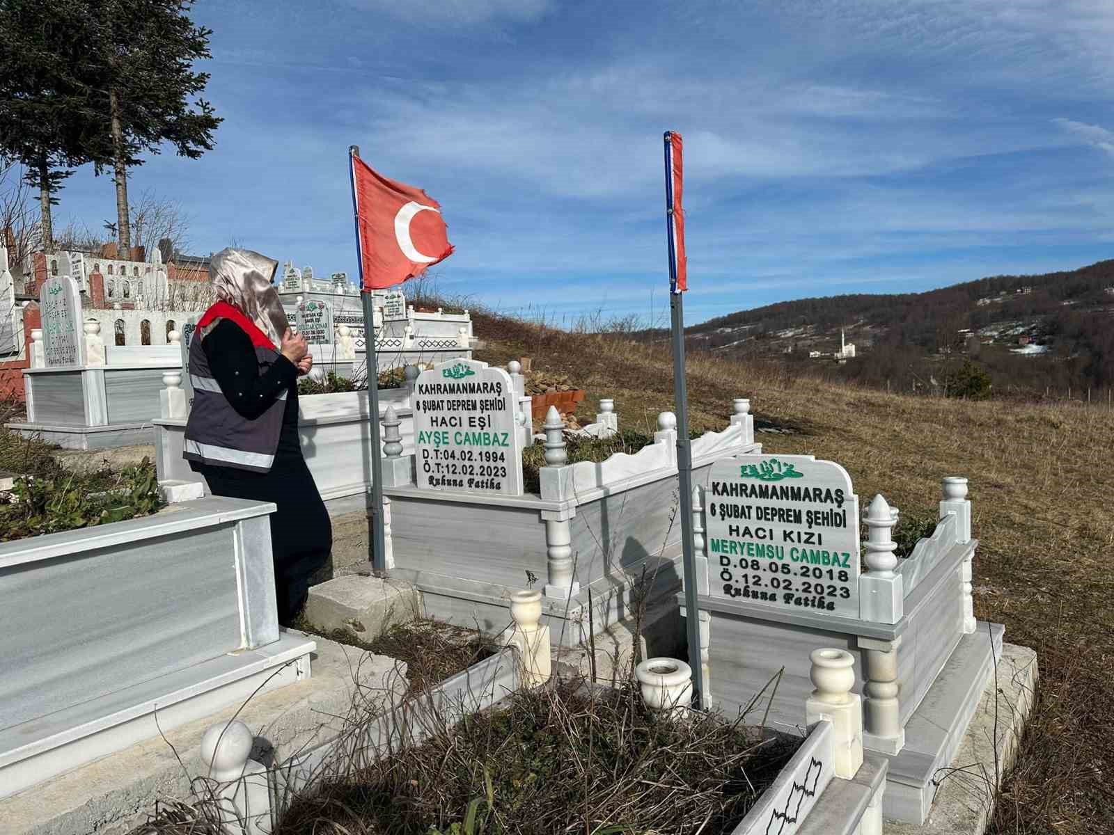 6 Şubat depreminde hayatını kaybeden Ordulu vatandaşlar, kabirleri başında anıldı

