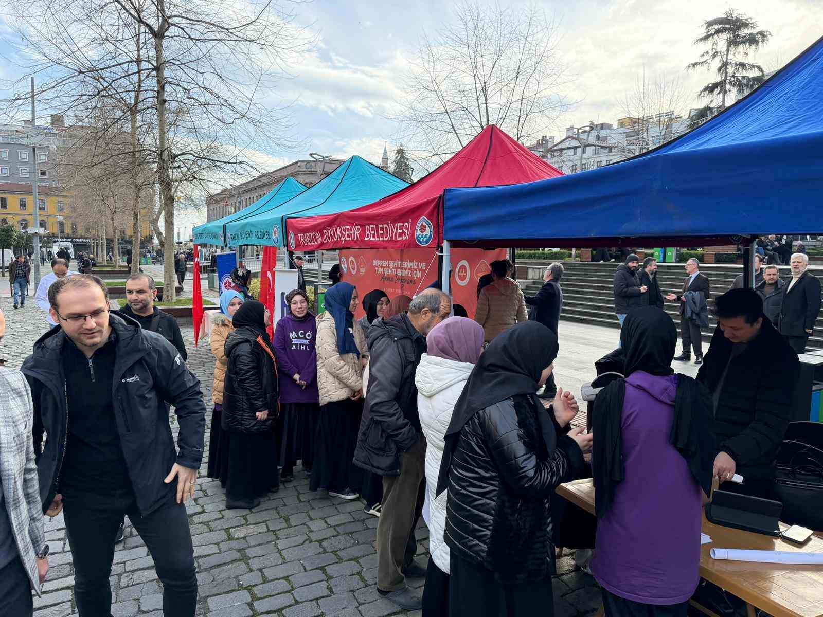 6 Şubat depremlerinde can veren vatandaşlar Trabzon’da anıldı
