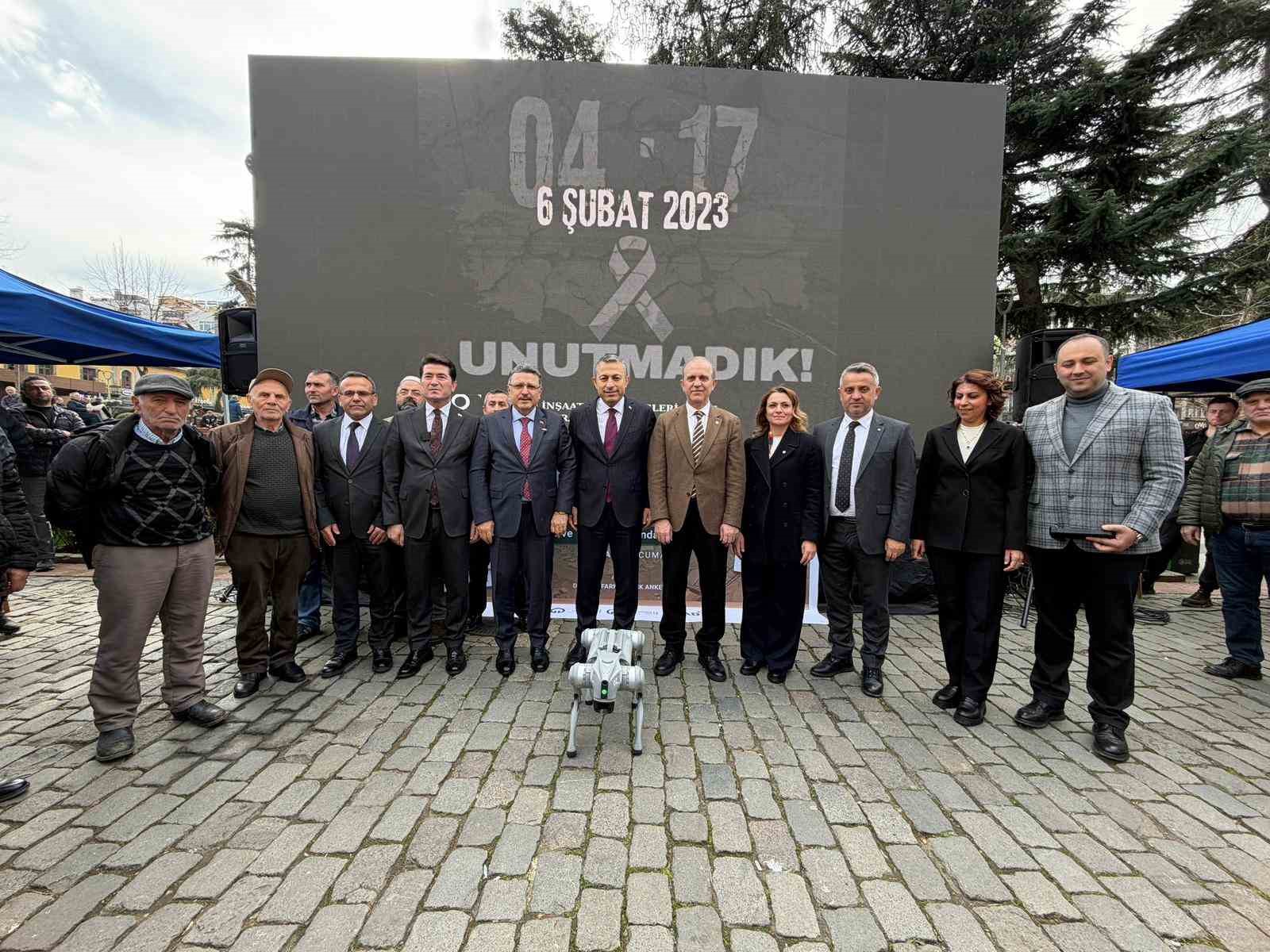 6 Şubat depremlerinde can veren vatandaşlar Trabzon’da anıldı
