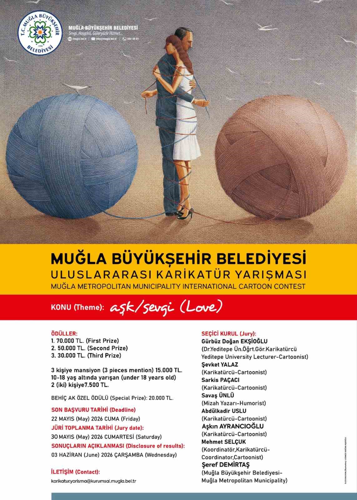 6. uluslararası karikatür yarışması başlıyor
6. uluslararası karikatür yarışması başlıyor