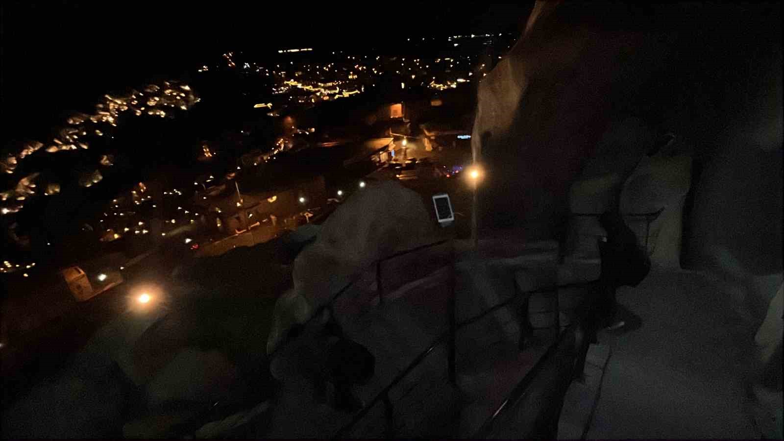 60 metrelik Uçhisar Kalesi’nde hayat kurtaran dayanışma
