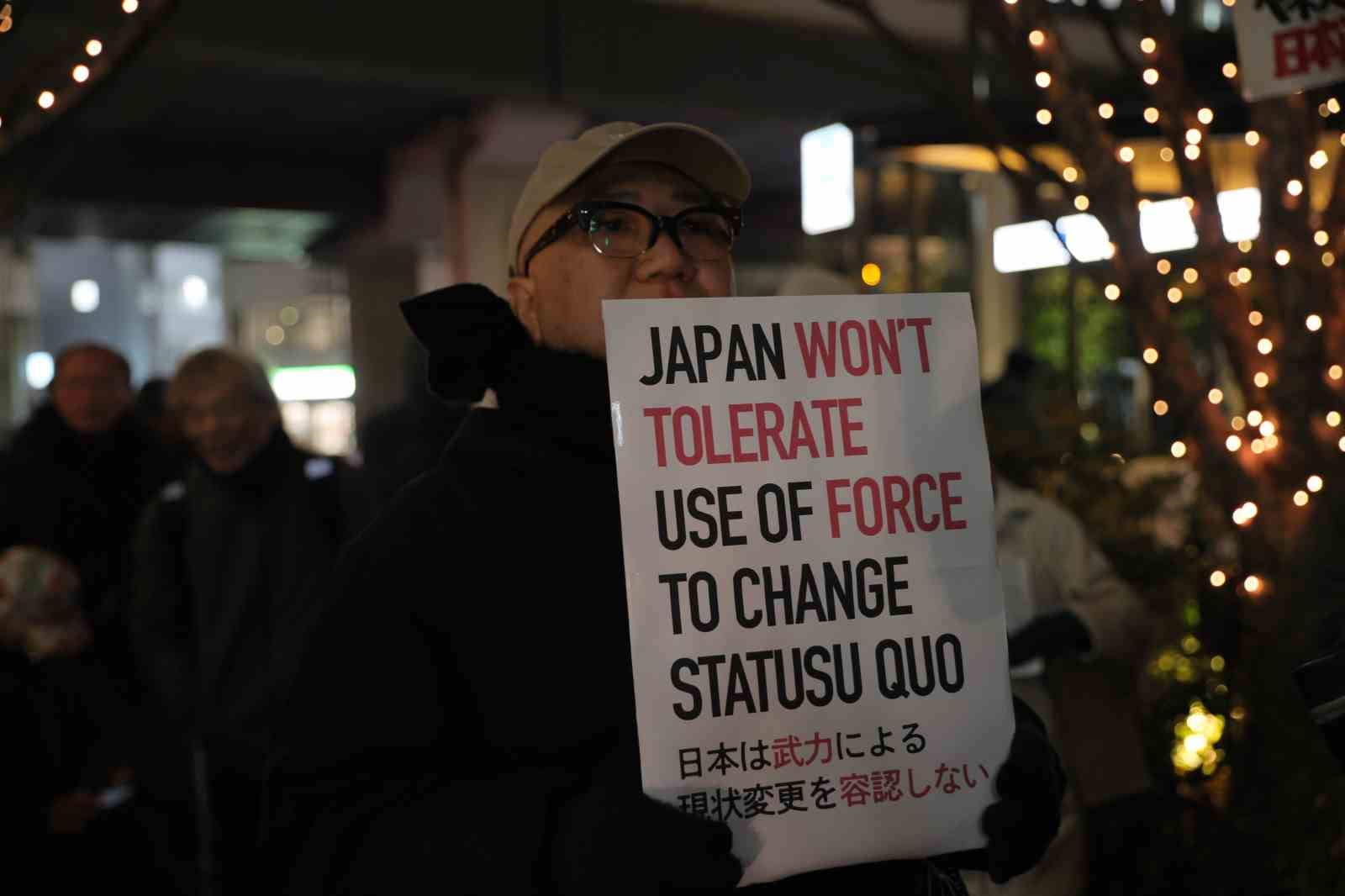 ABD’nin Venezuela saldırısı Tokyo’da protesto edildi
