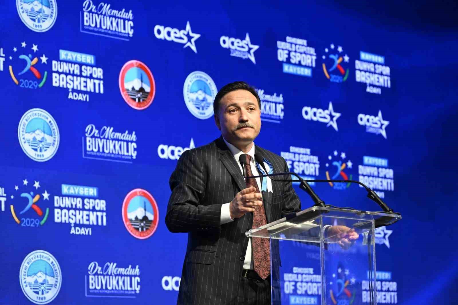ACES Yönetim Kurulu Başkanı Lupatelli: "2029 Dünya Spor Başkenti yüzde 99.5 Kayseri olacak"
