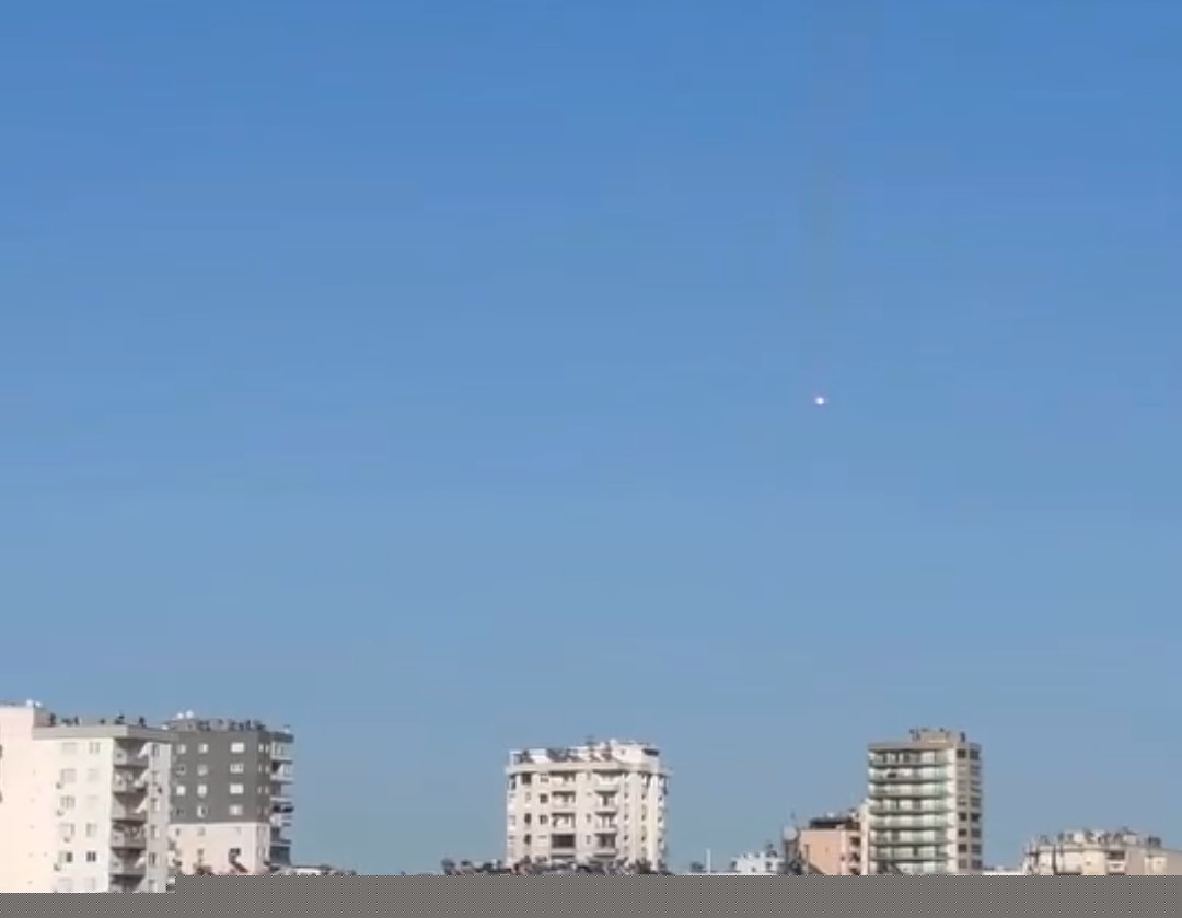 Adana’da gökyüzünden yanan cisim düştü
