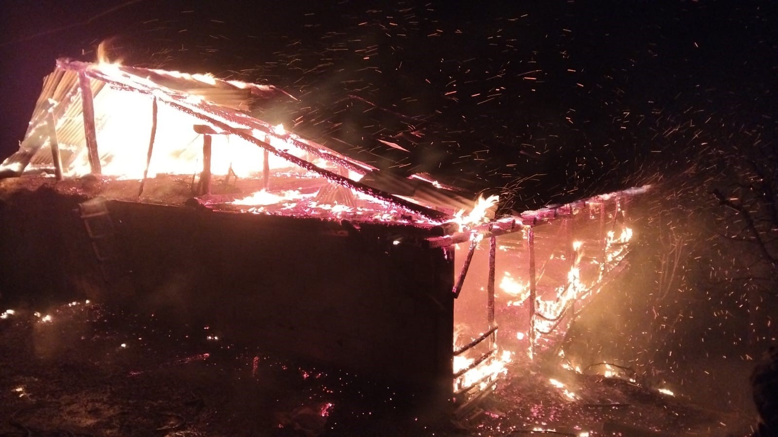 Adana’da yangın: Ev ve ahır küle döndü
