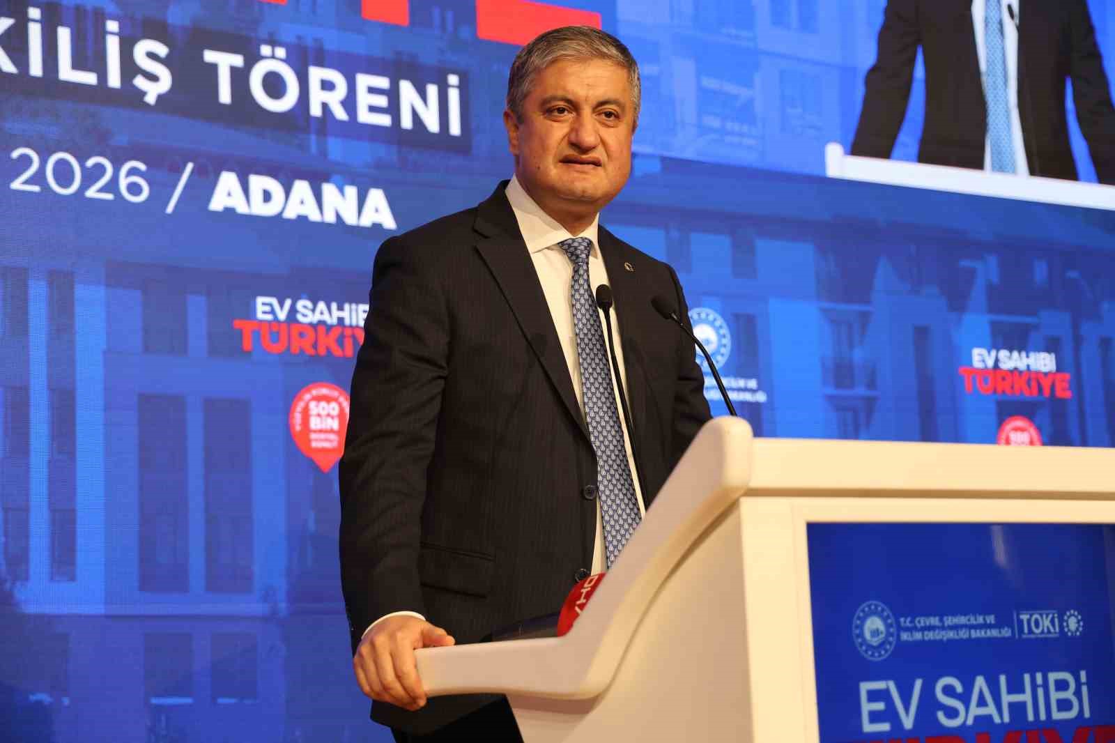 Adana’da ’Yüzyılın Konut Projesi’nin kuraları çekildi
Adana’da ’Yüzyılın Konut Projesi’nin kuraları çekildi