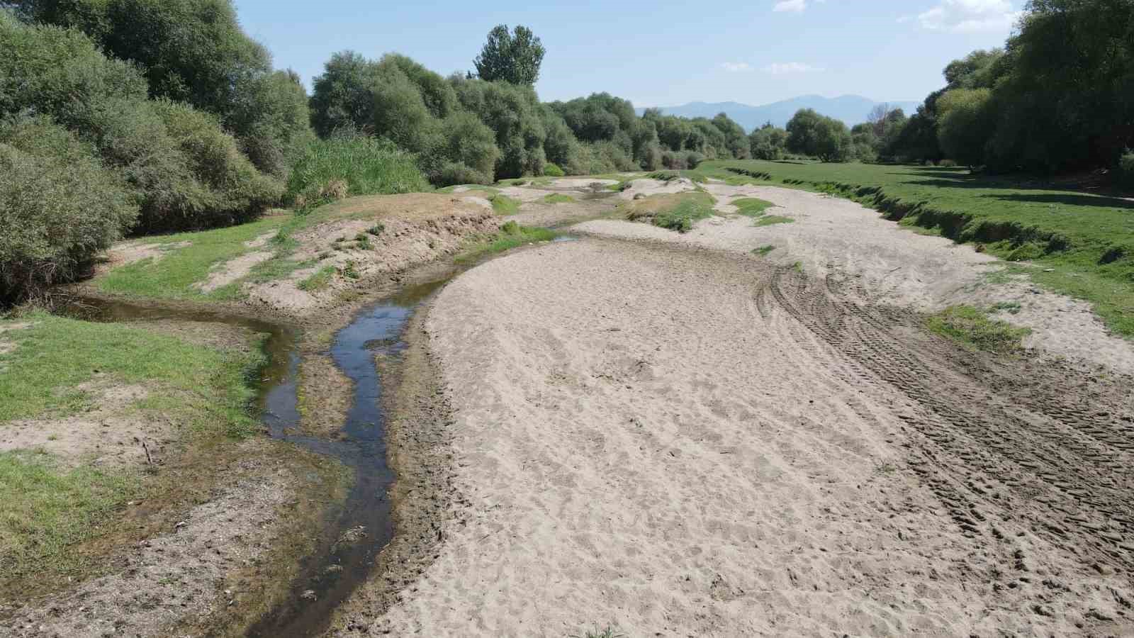 Adımla geçilen nehir taştı
