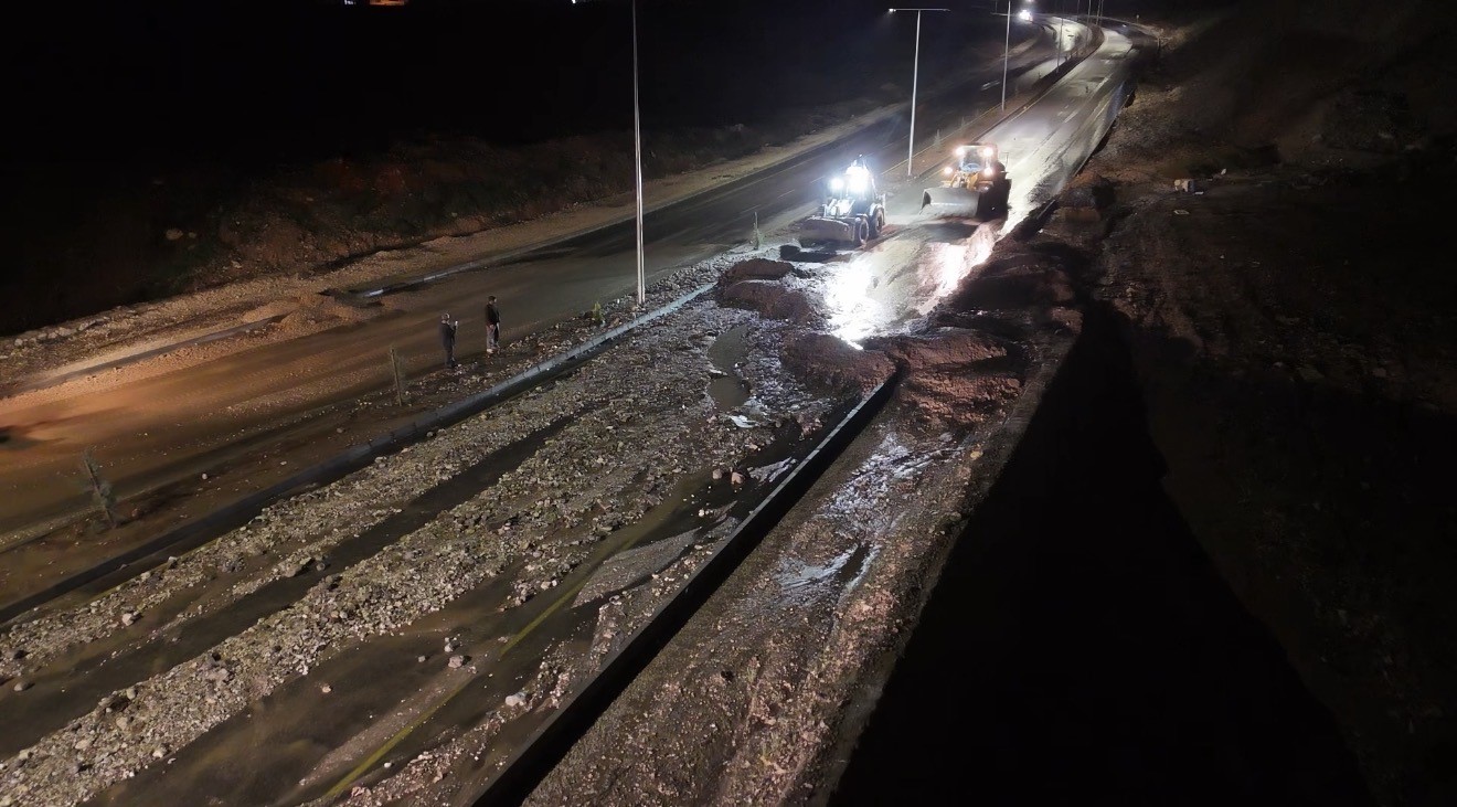 Adıyaman’da şiddetli yağış heyelana neden oldu
