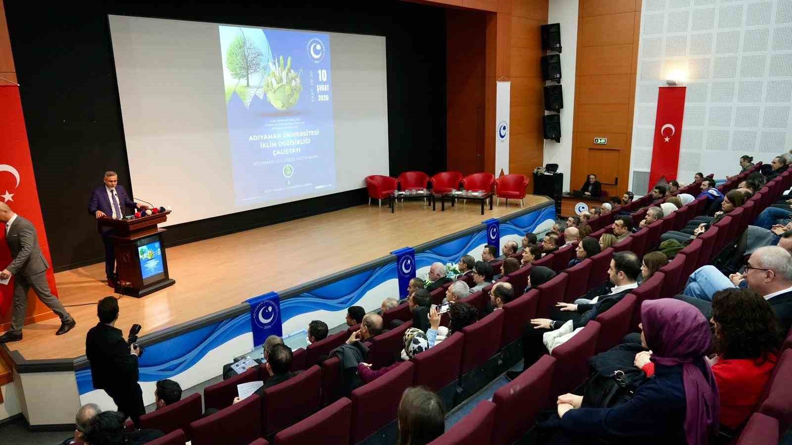 ‘Adıyaman’ı geleceğe hazırlamak’ temalı iklim değişikliği çalıştayı düzenlendi
