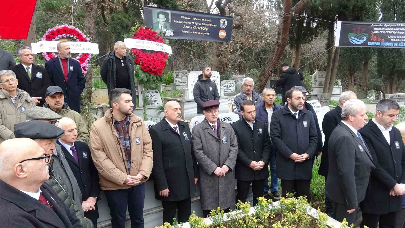 Adnan Kahveci ölümünün 33’üncü yılında kabri başında anıldı
