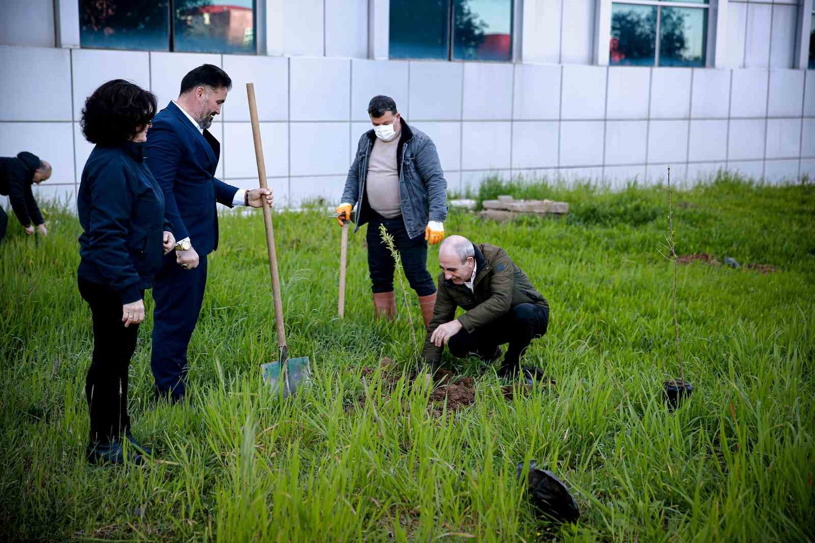 ADÜ’de fidanlar Muhsin Yazıcıoğlu anısına dikildi
