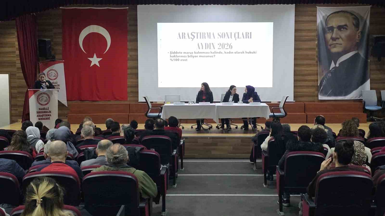 ADÜ’lü akademisyenler Nazilli’de her yönüyle kadına şiddeti anlattı
