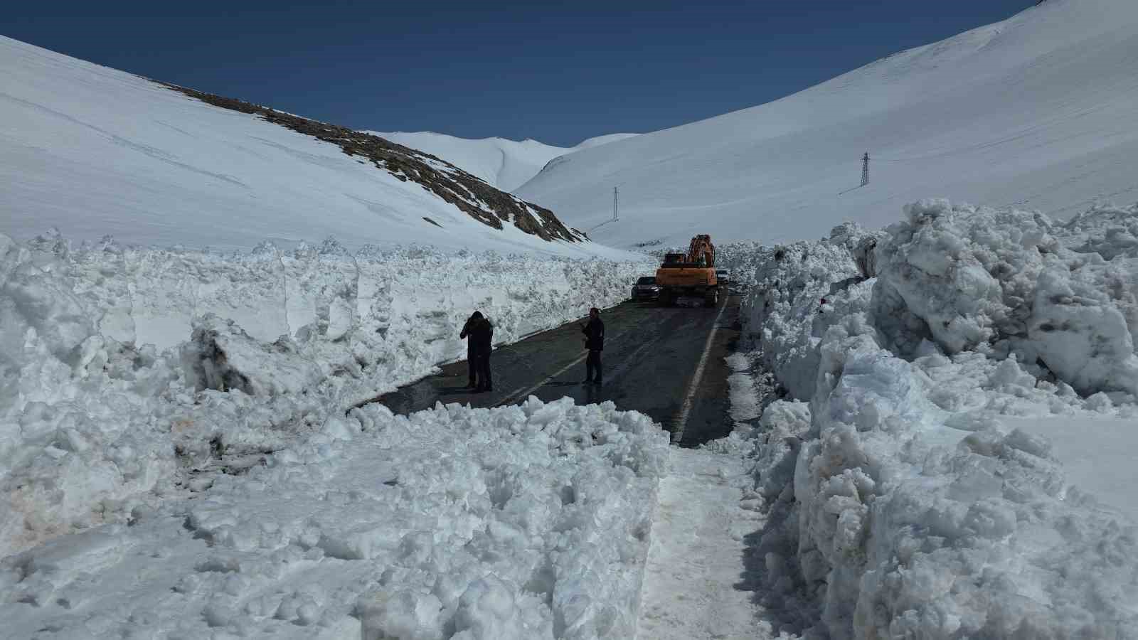 AFAD, Bahçesaray yolunda çığ incelemesi yaptı
