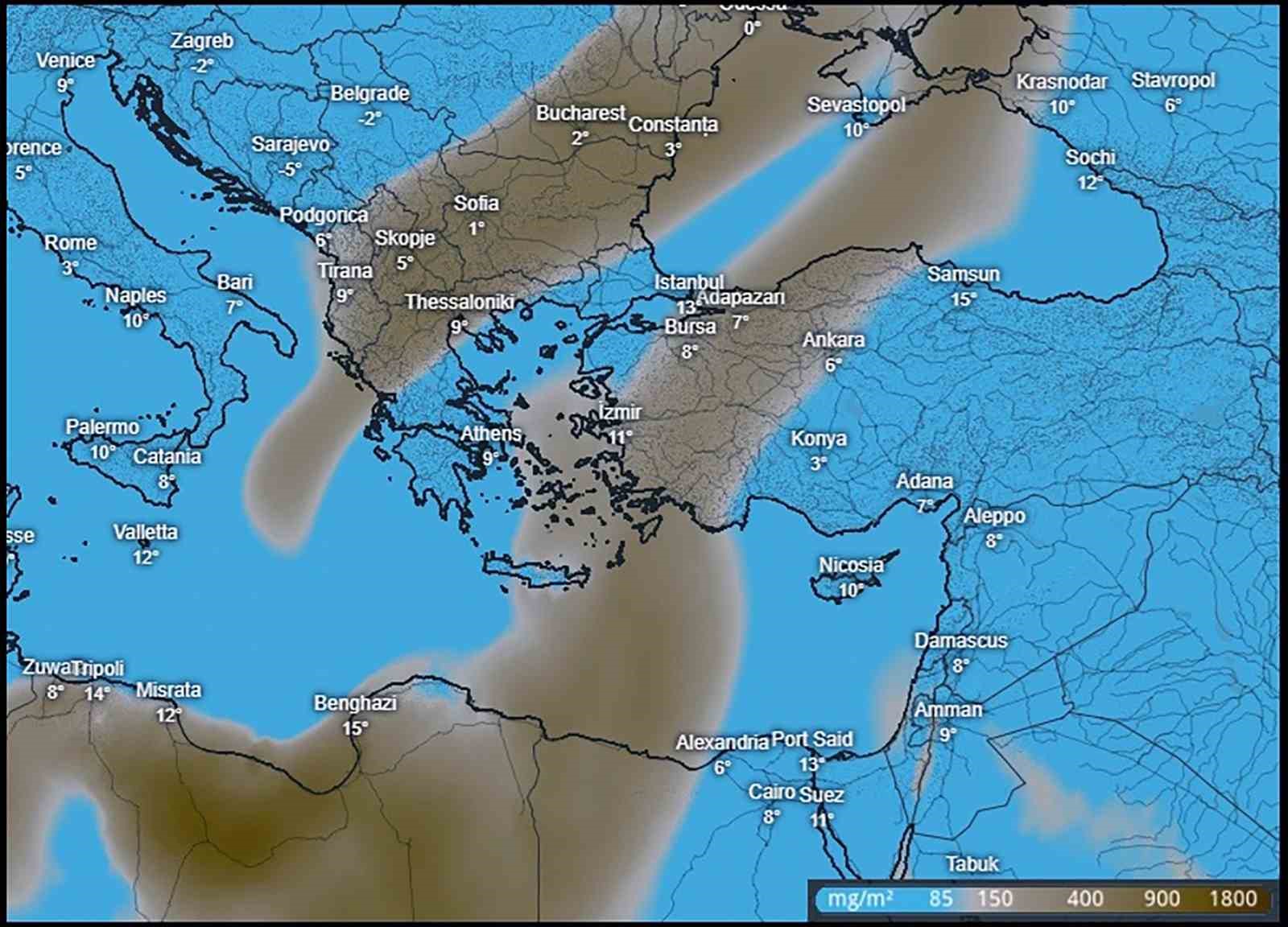 Afrika toz bulutu Muğla semalarını siyaha bürüdü
Afrika toz bulutu Muğla semalarını siyaha bürüdü