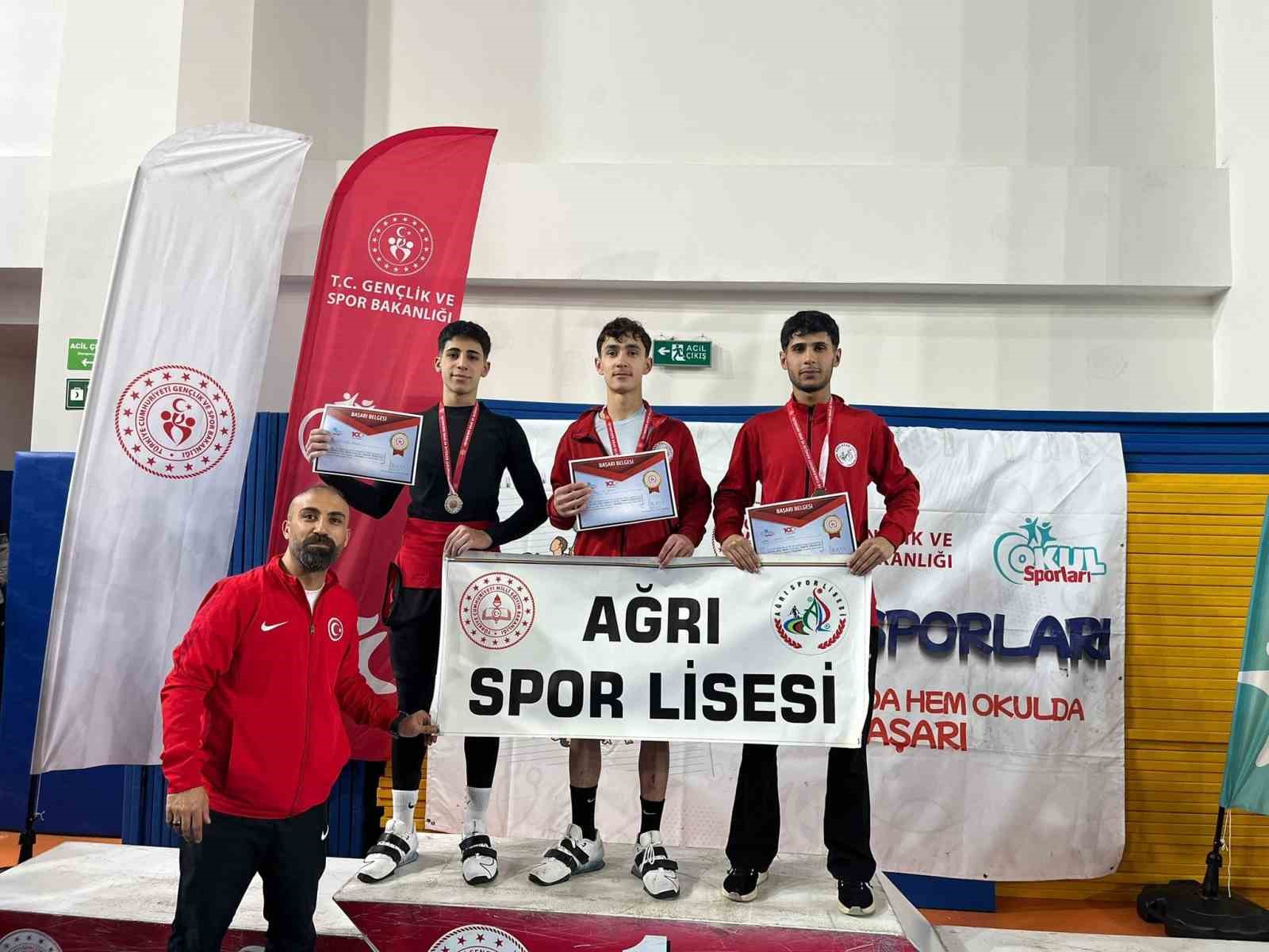 Ağrı Spor Lisesi öğrencilerinden Türkiye şampiyonasında başarı
