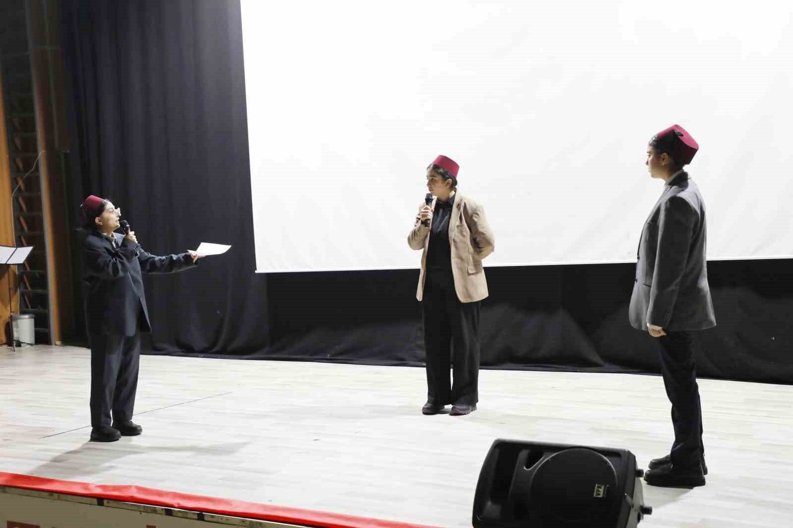 Ağrı’da İstiklal Marşı’nın kabulünün 105. yıl dönümü dolayısıyla program düzenlendi
