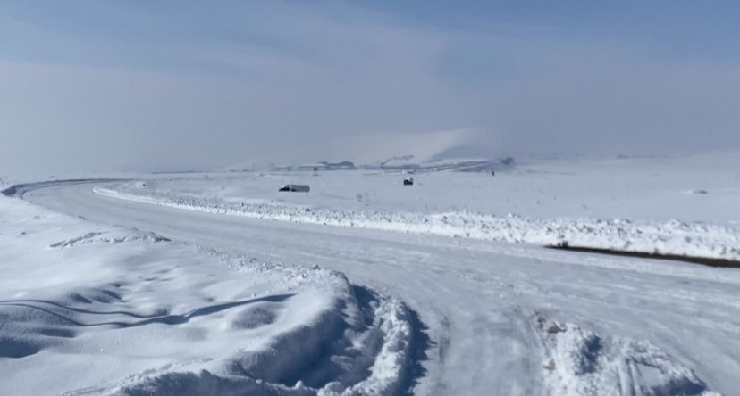 Ağrı’da kar manzarası görsel şölen oluşturdu
