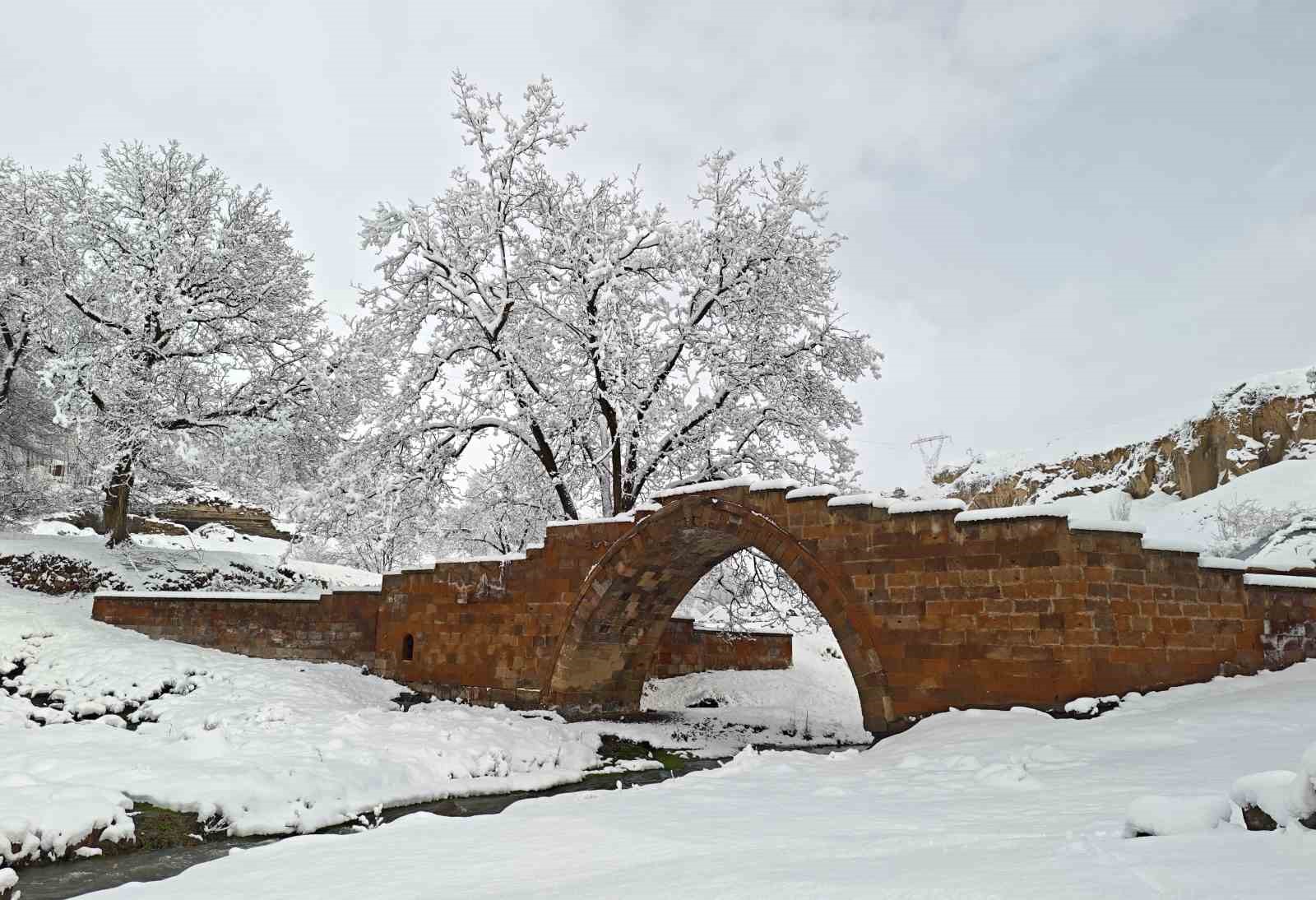 Ahlat’ta tarih beyaza büründü
