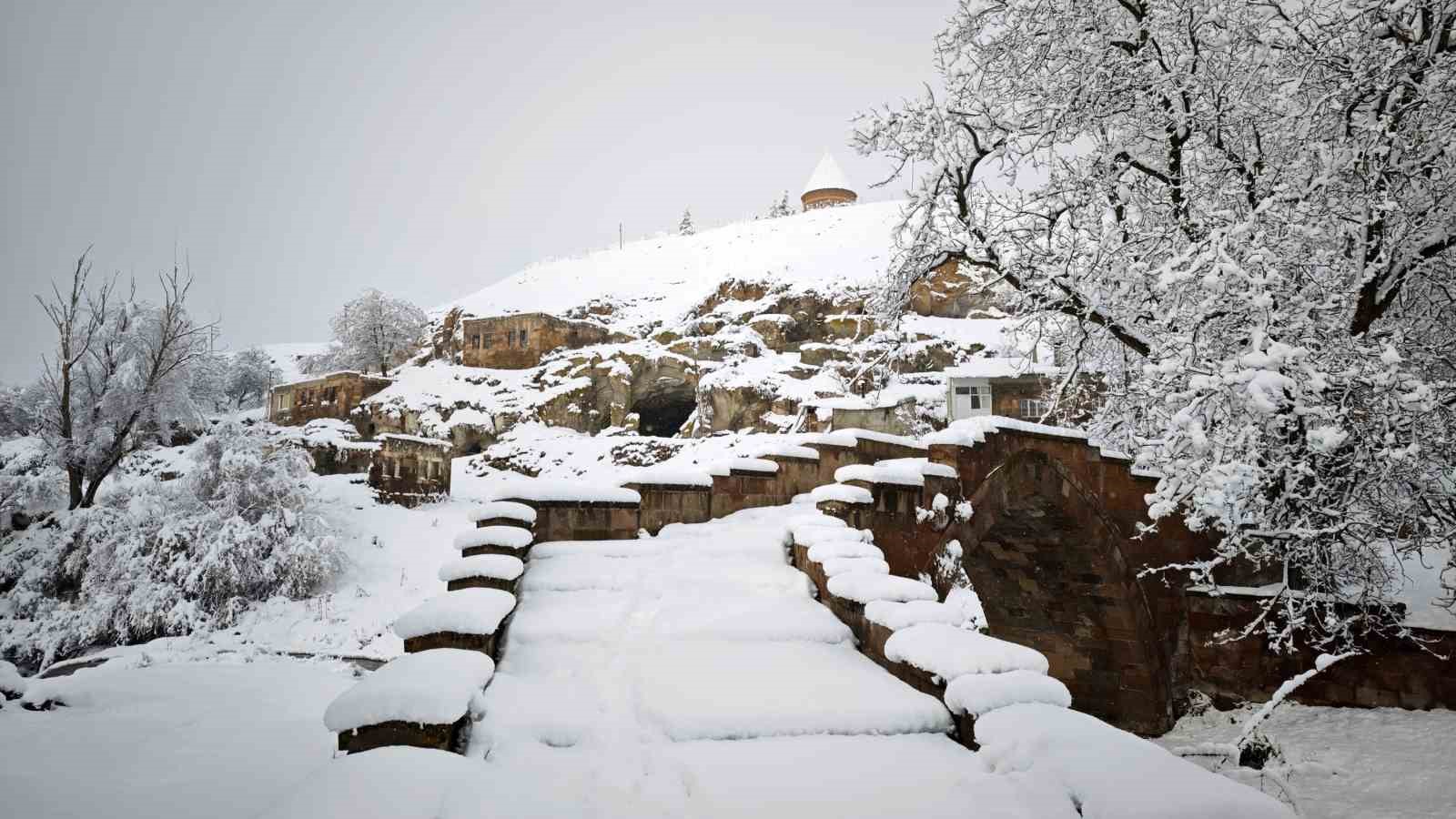 Ahlat’ta tarih beyaza büründü

