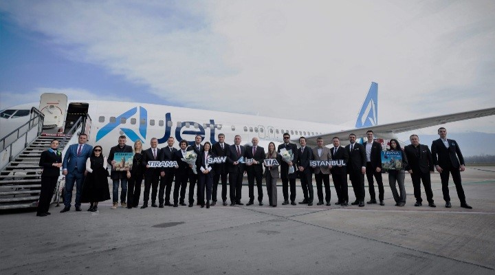 AJet, Arnavutluk başkenti Tiran seferlerini başlattı
