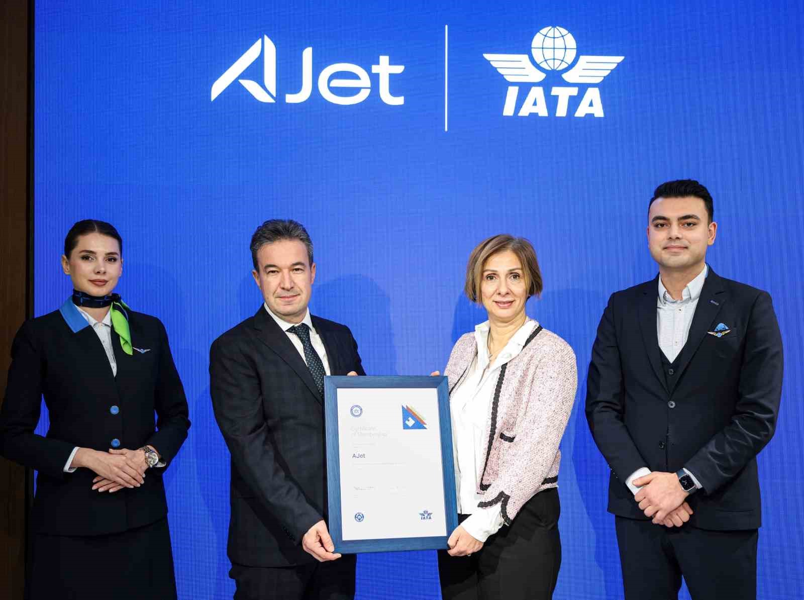 AJet, IATA sertifikasını aldı
AJet, IATA sertifikasını aldı