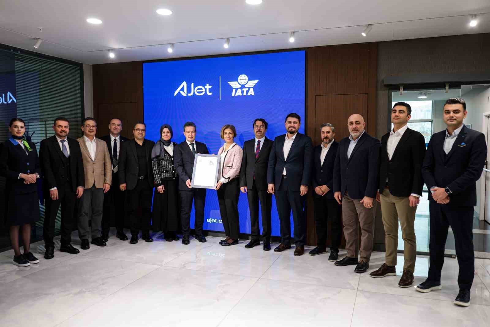 AJet, IATA sertifikasını aldı
AJet, IATA sertifikasını aldı