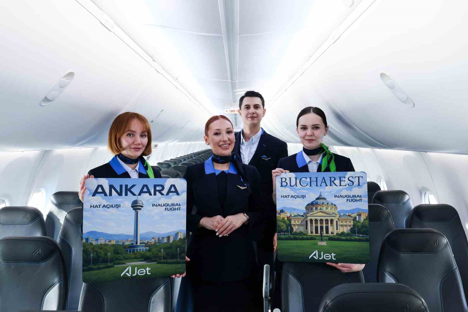 AJet, ilk Ankara-Bükreş seferini gerçekleştirdi
