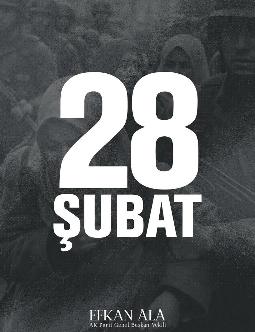 AK Parti Genel Başkan Vekili Ala: "28 Şubat’ı özlemle ananlar istedikleri kadar eski günleri arasınlar"
AK Parti Genel Başkan Vekili Ala: "28 Şubat’ı özlemle ananlar istedikleri kadar eski günleri arasınlar"
