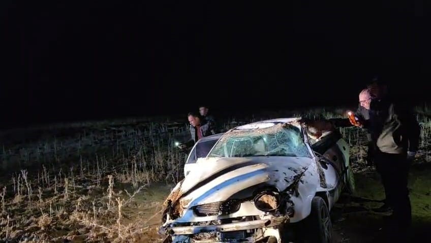 Aksaray’da kontrolden çıkan otomobil takla attı: 3 yaralı
