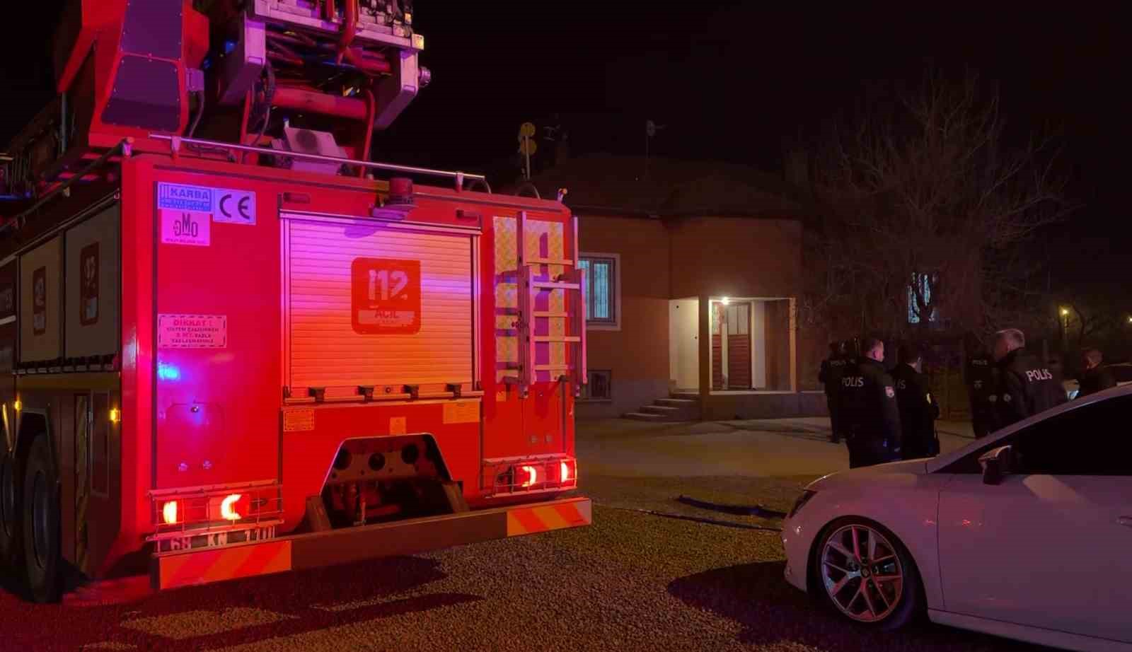 Aksaray’da müstakil evde baca yangını paniğe neden oldu
