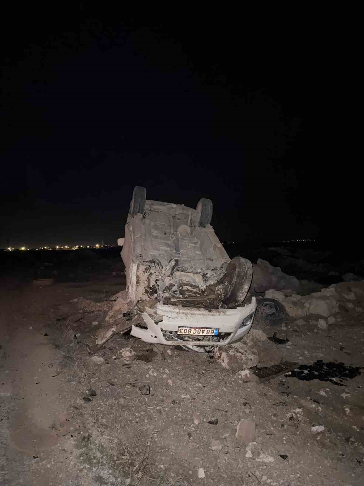 Aksaray’da otomobil takla attı: 3 yaralı

