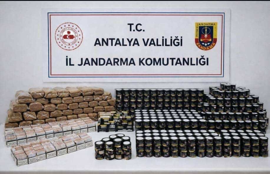 Alanya’da jandarmadan kaçak tütün operasyonu
