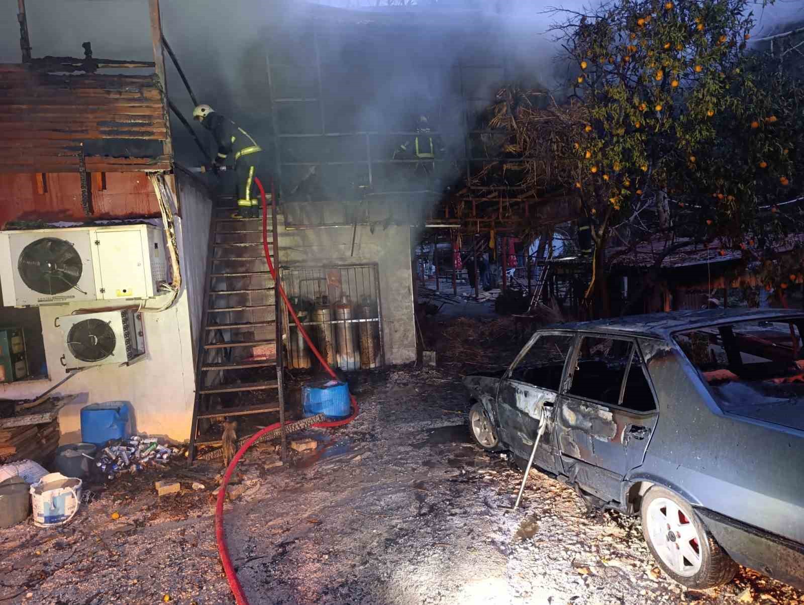 Alanya’da piknik işletmesinde yangın korkuttu
