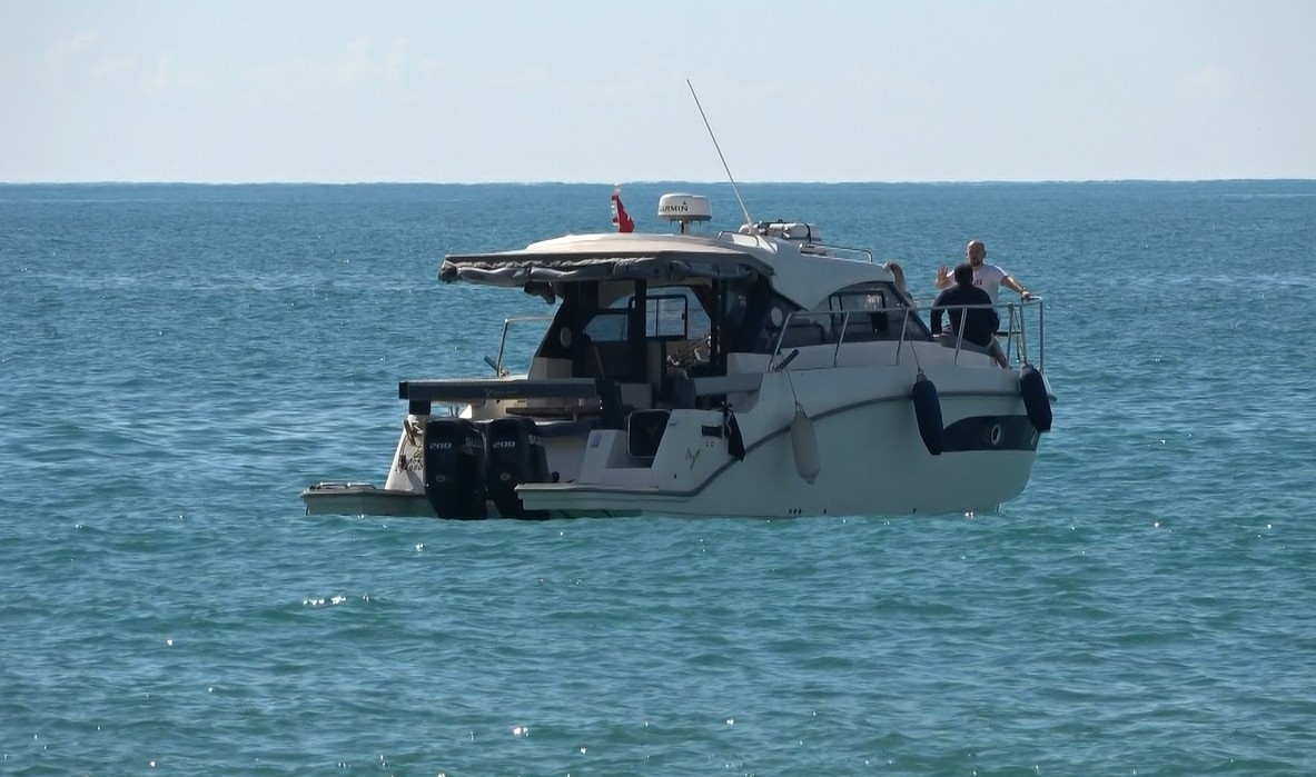 Alanya’da şubat ortasında deniz keyfi
