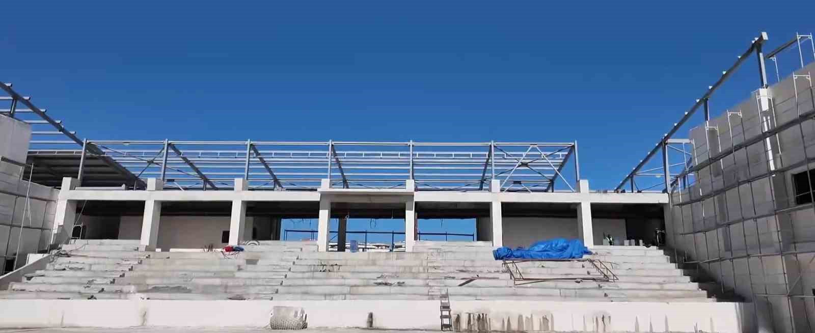 Alazı Mahallesi’nde 1500 kişilik Spor Tesisinde çalışmalar sürüyor
