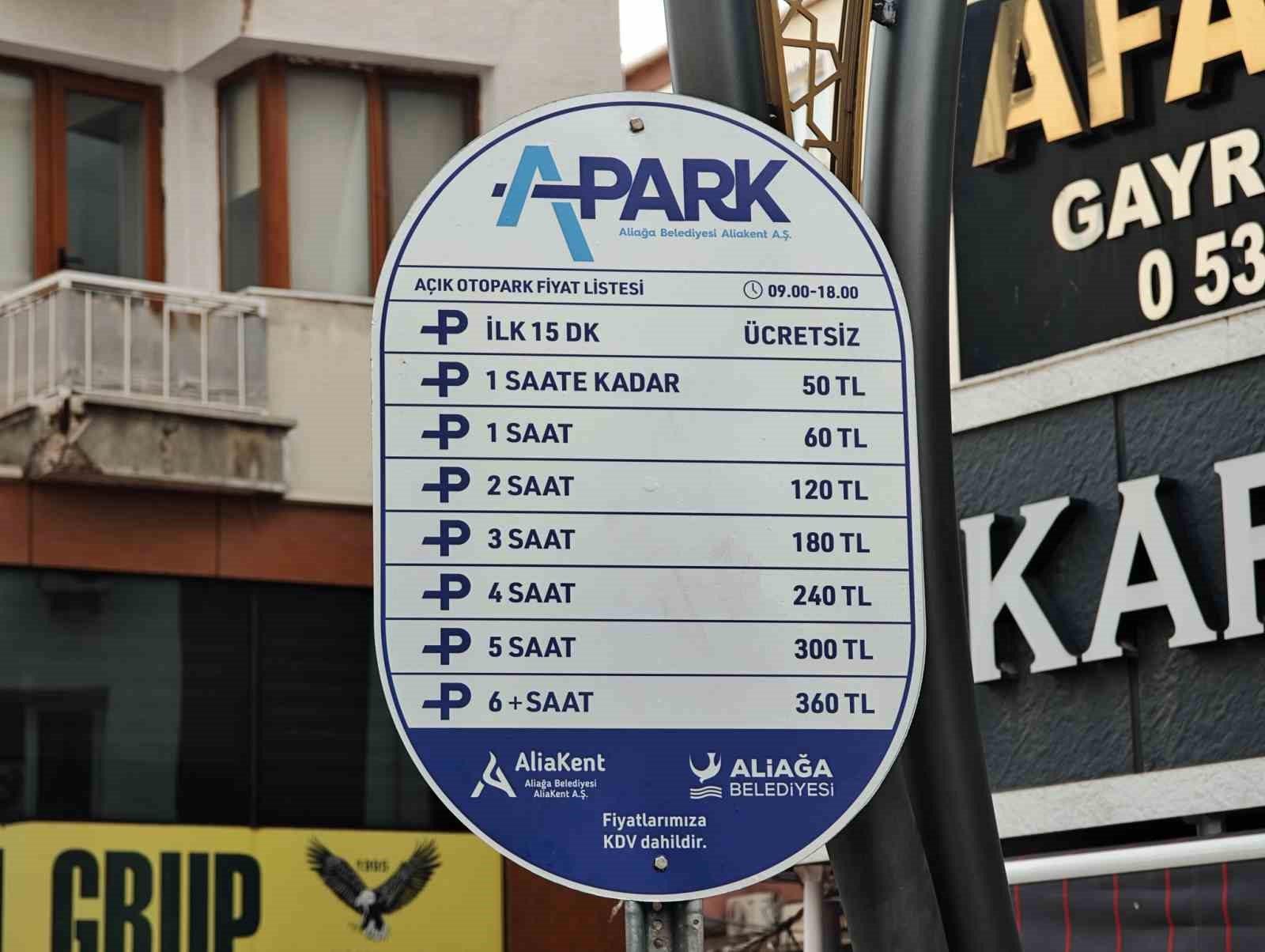 Aliağa’da ücretli otopark uygulaması başlıyor
