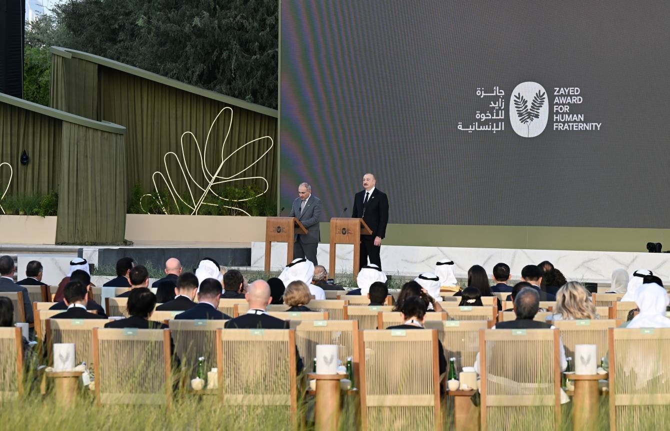 Aliyev ve Paşinyan’a Abu Dabi’de "2026 Zayed İnsan Kardeşliği Ödülü"
