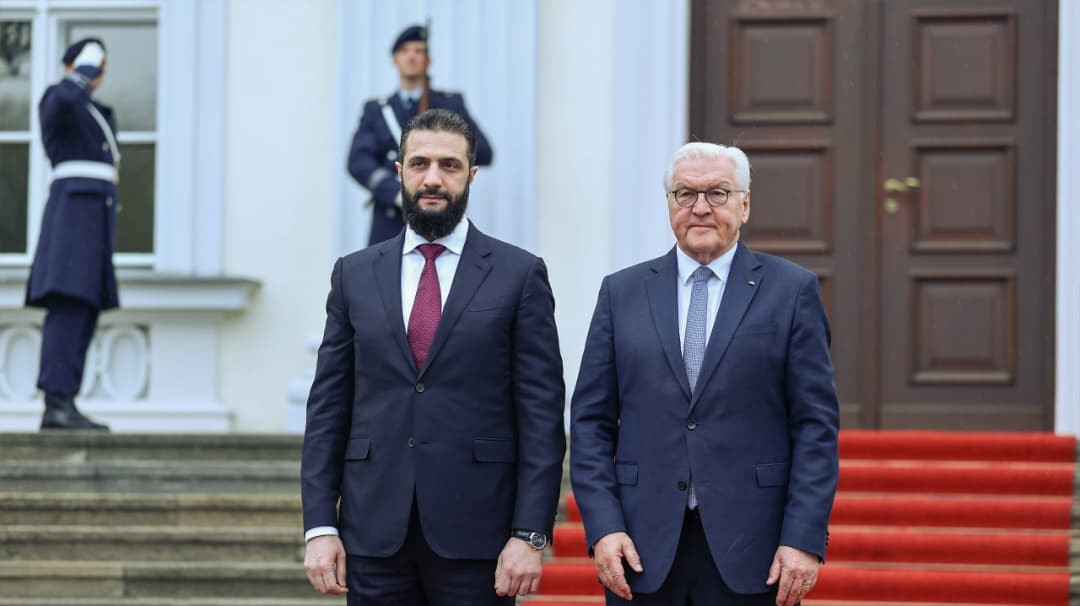 Almanya Cumhurbaşkanı Steinmeier, Suriyeli mevkidaşı eş-Şara ile görüştü
Almanya Cumhurbaşkanı Steinmeier, Suriyeli mevkidaşı eş-Şara ile görüştü