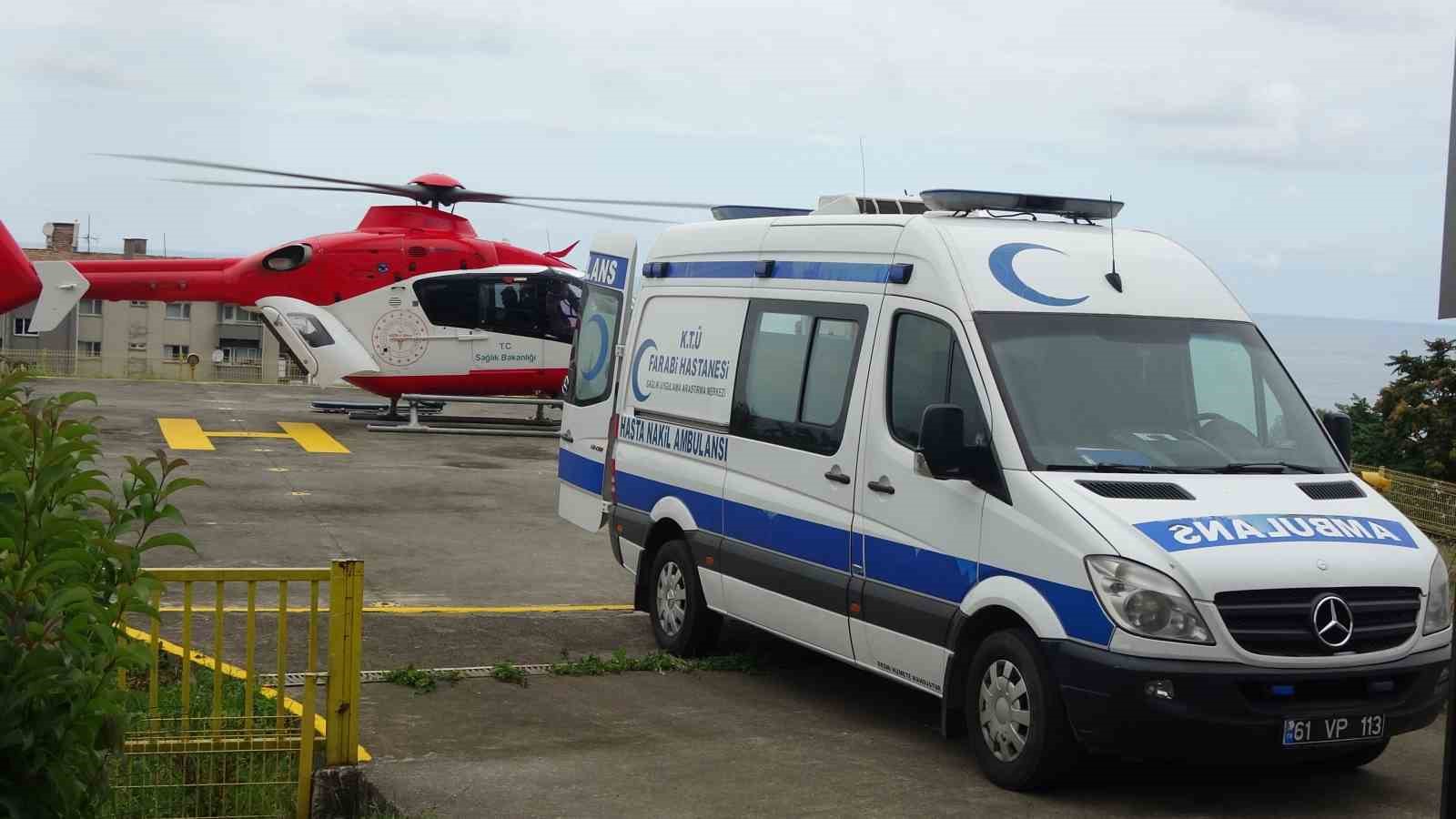 Ambulans helikopter geçen yıl 299 hasta için havalandı
