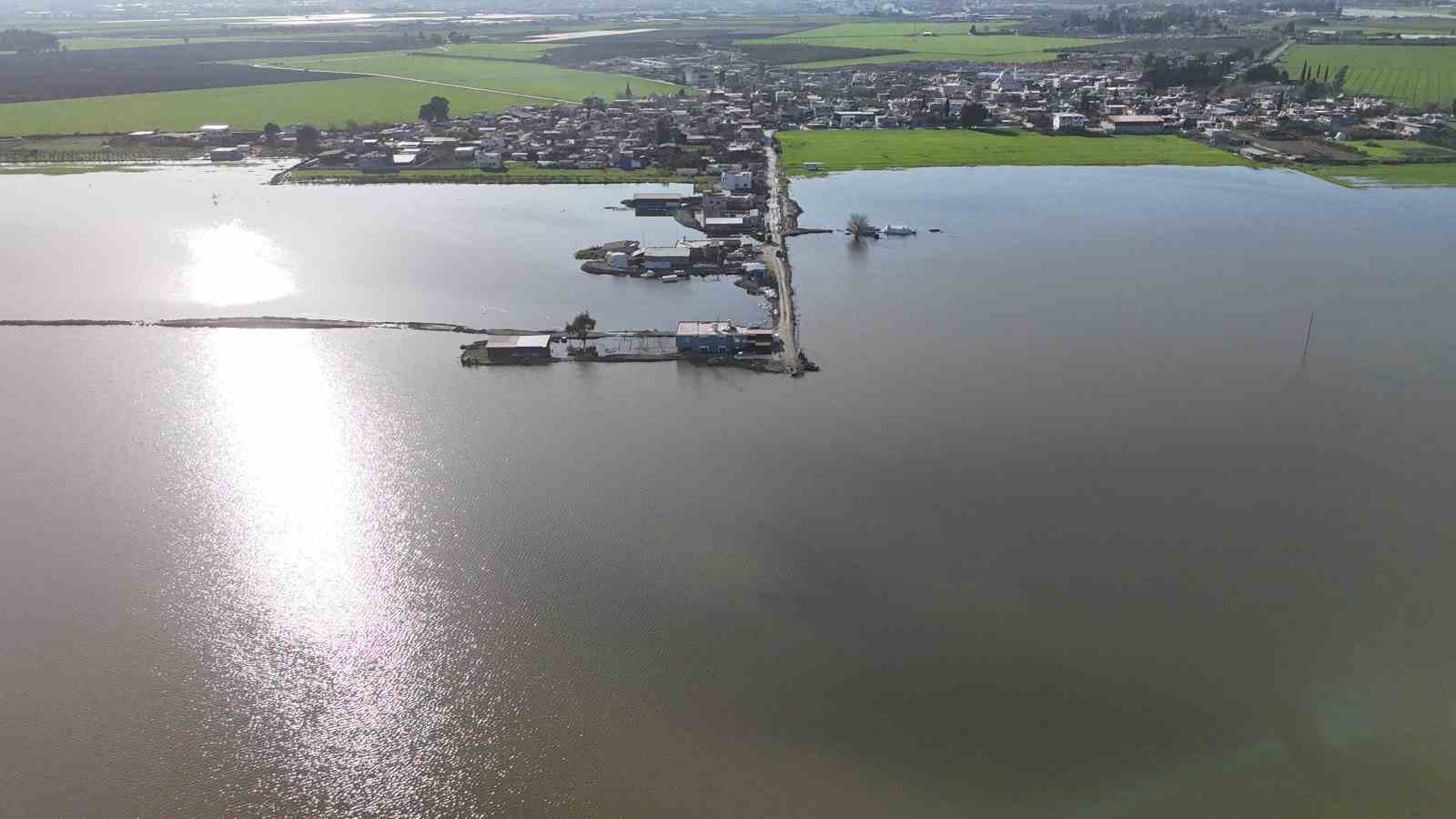 Amik Ovası’nda şiddetli yağışla birlikte tarım arazileri ve evler günlerdir sular altında
